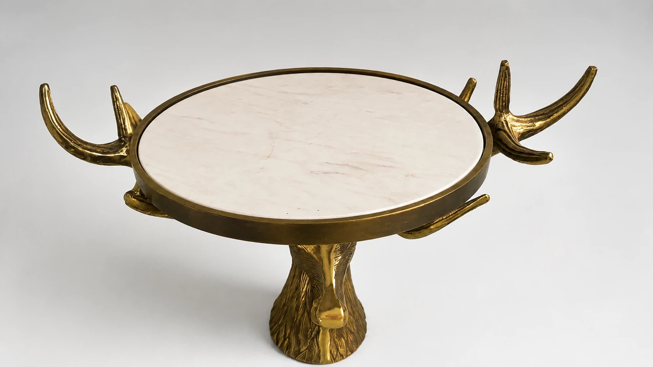 Gold Deer Head Decorative Tray - photo 5