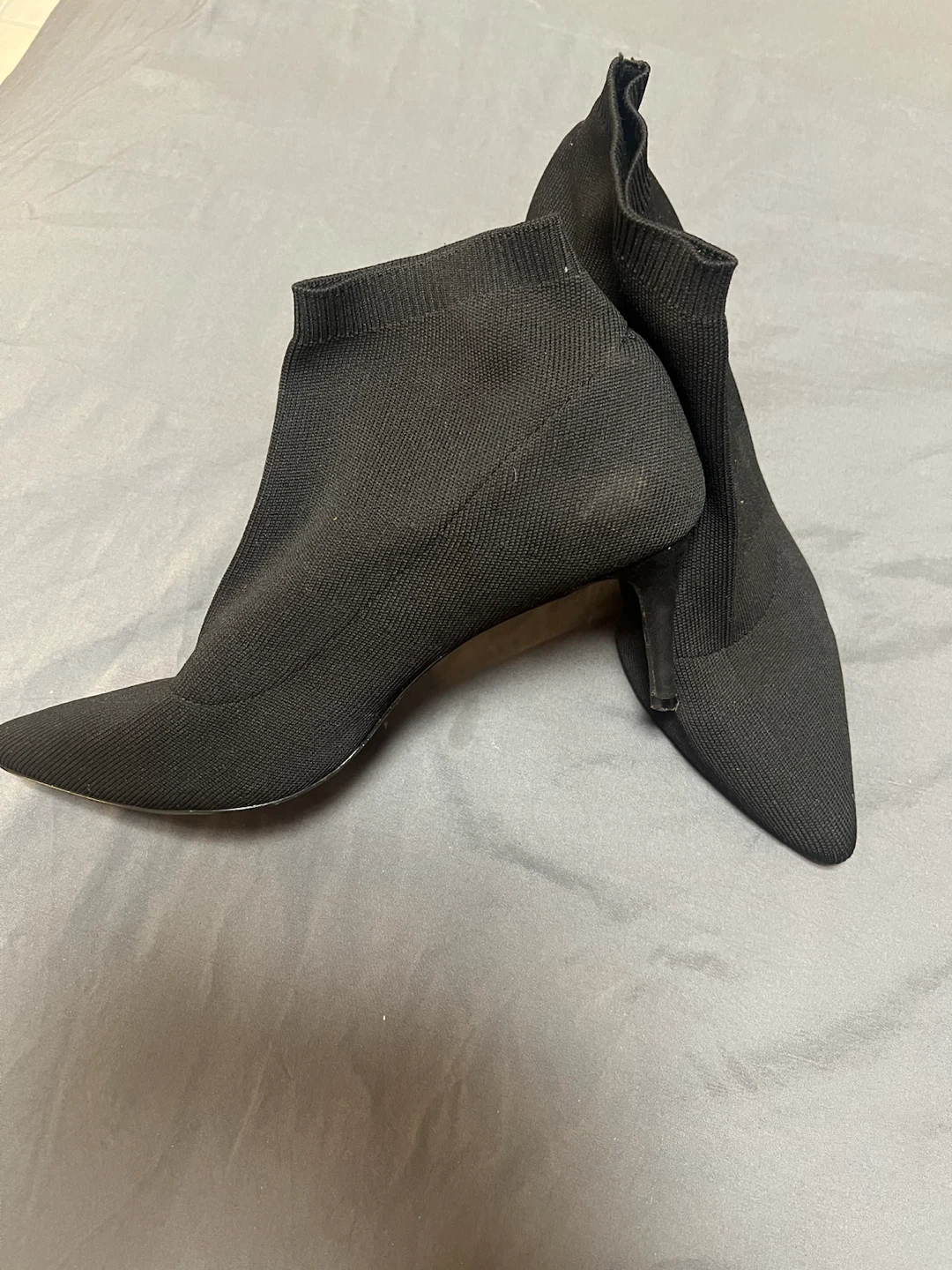 Forever 21 Black Knit Sock Boots - photo 2