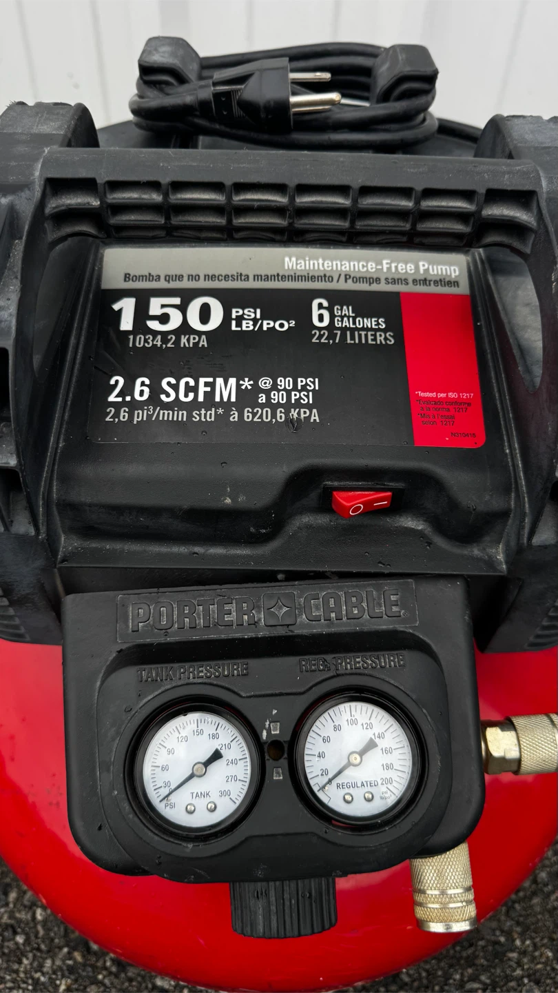 Porter-Cable 6-Gal Pancake Air Compressor (150 PSI) - photo 5