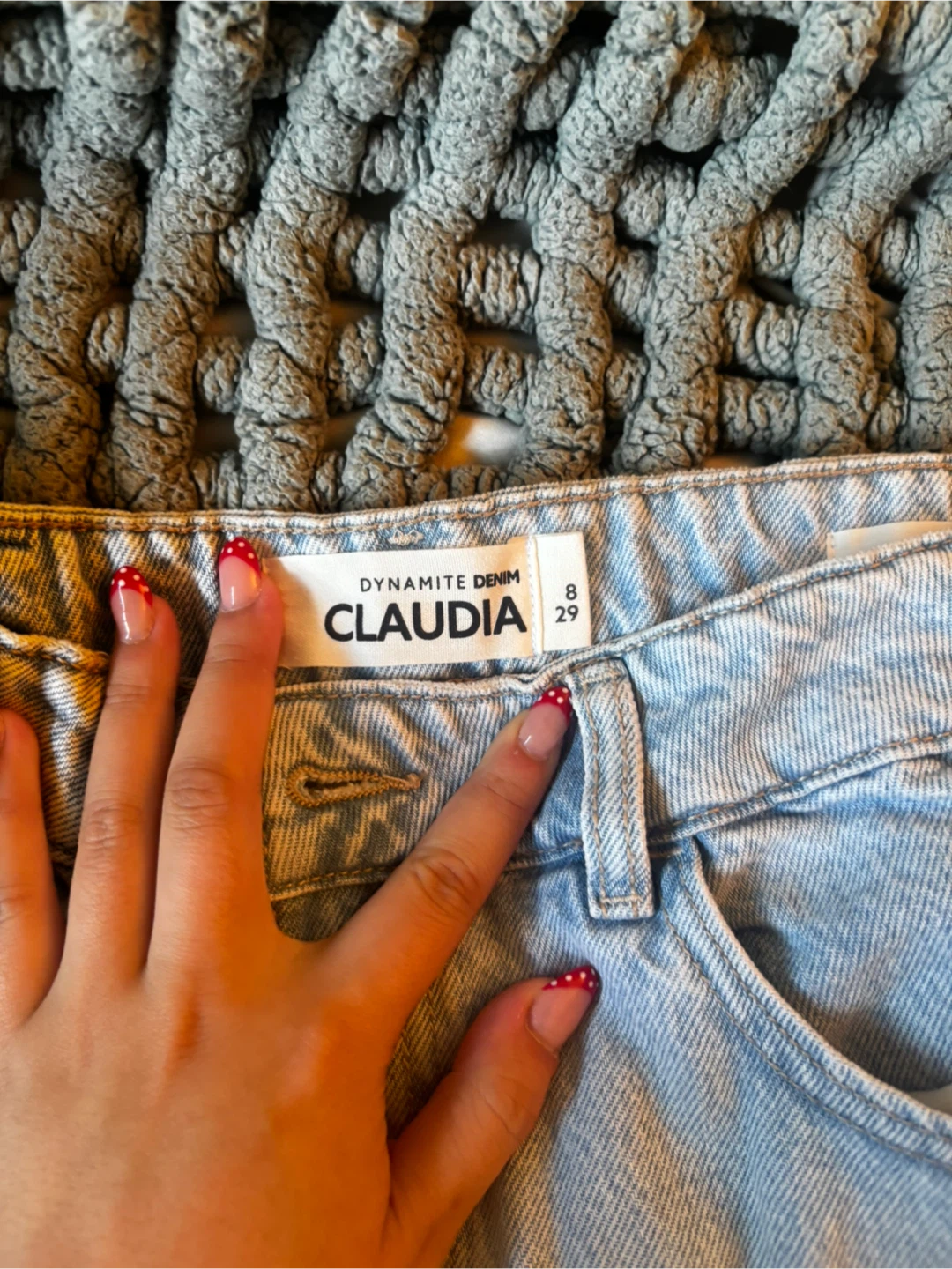 Dynamite Claudia Jeans Light Wash Size 8/29 - photo 2