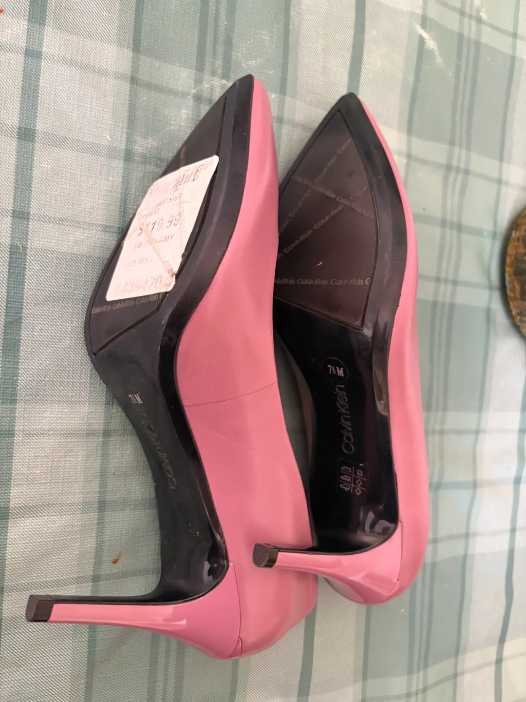 Calvin Klein Pink Pointed Toe Heels - photo 3