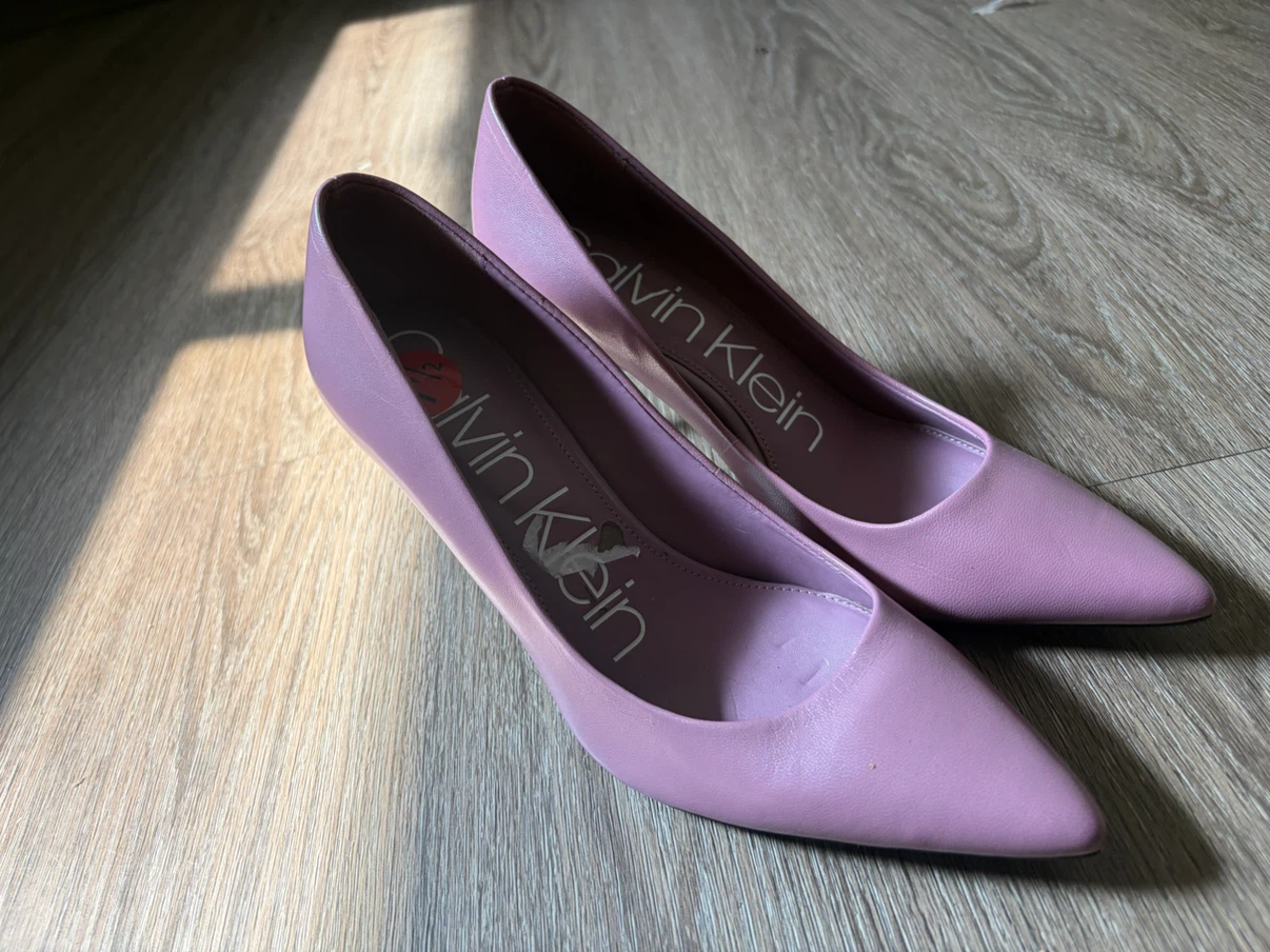 Calvin Klein Pink Pointed Toe Heels - photo 4