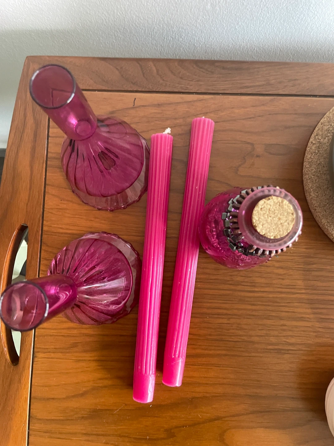 Glass Candle Holders & Candles - photo 4