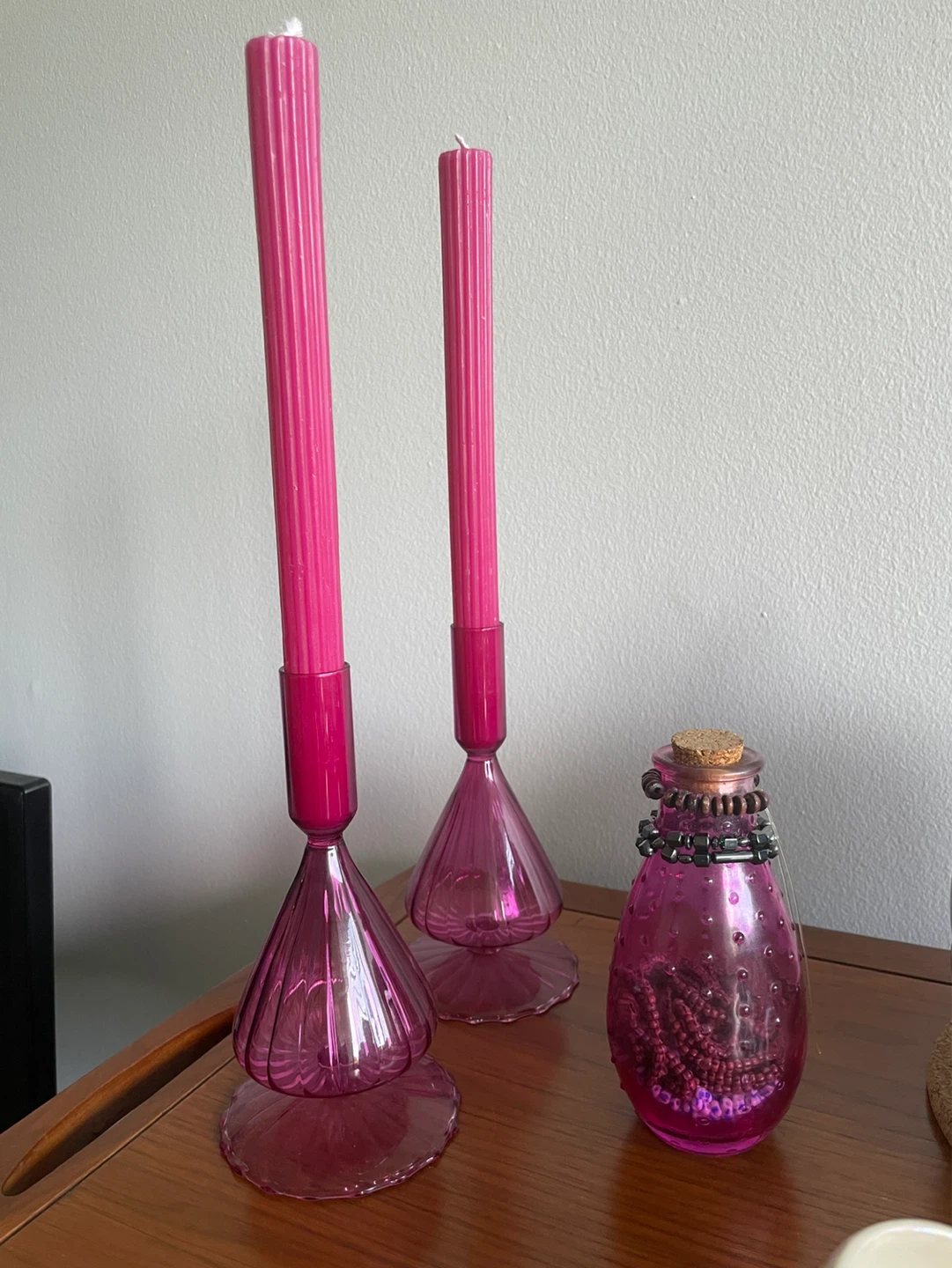 Glass Candle Holders & Candles - photo 3