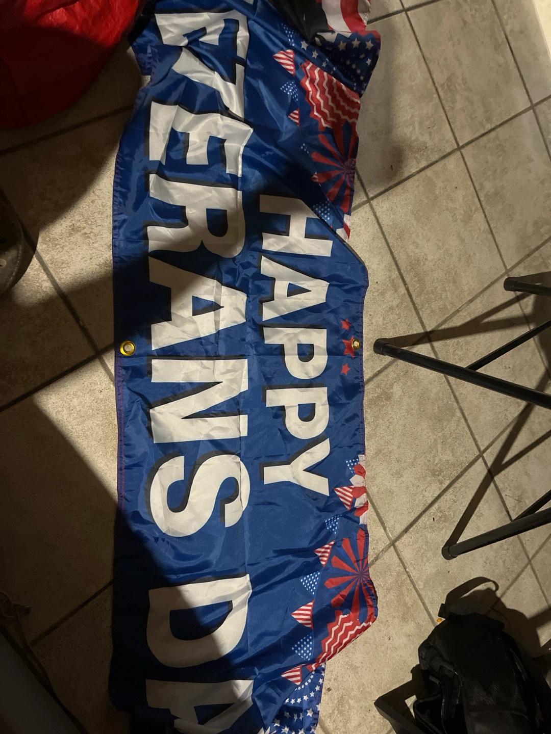 Happy Veterans Day Banner/flag