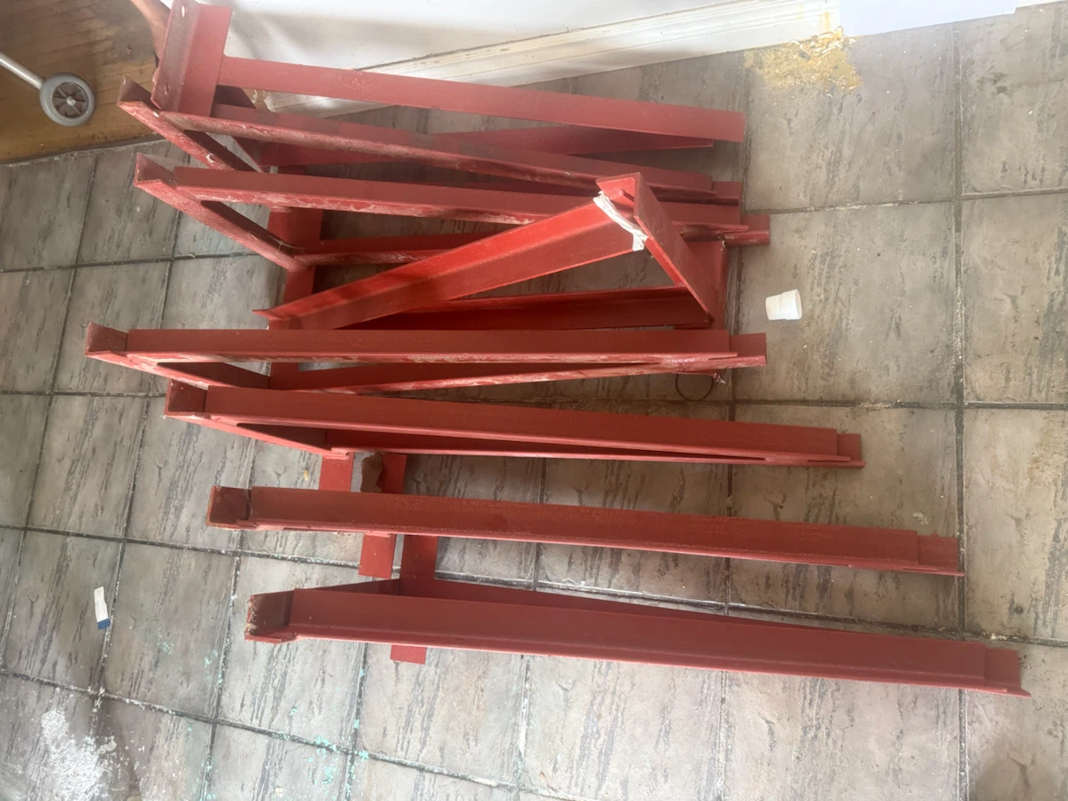 12 Heavy Duty Red Steel concrete  Brackets