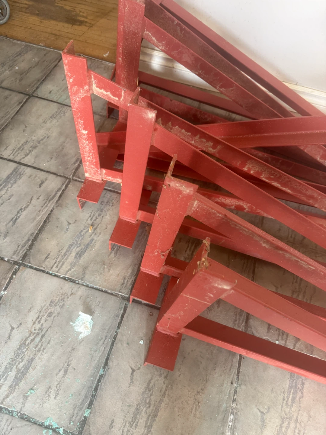 12 Heavy Duty Red Steel concrete  Brackets - photo 3