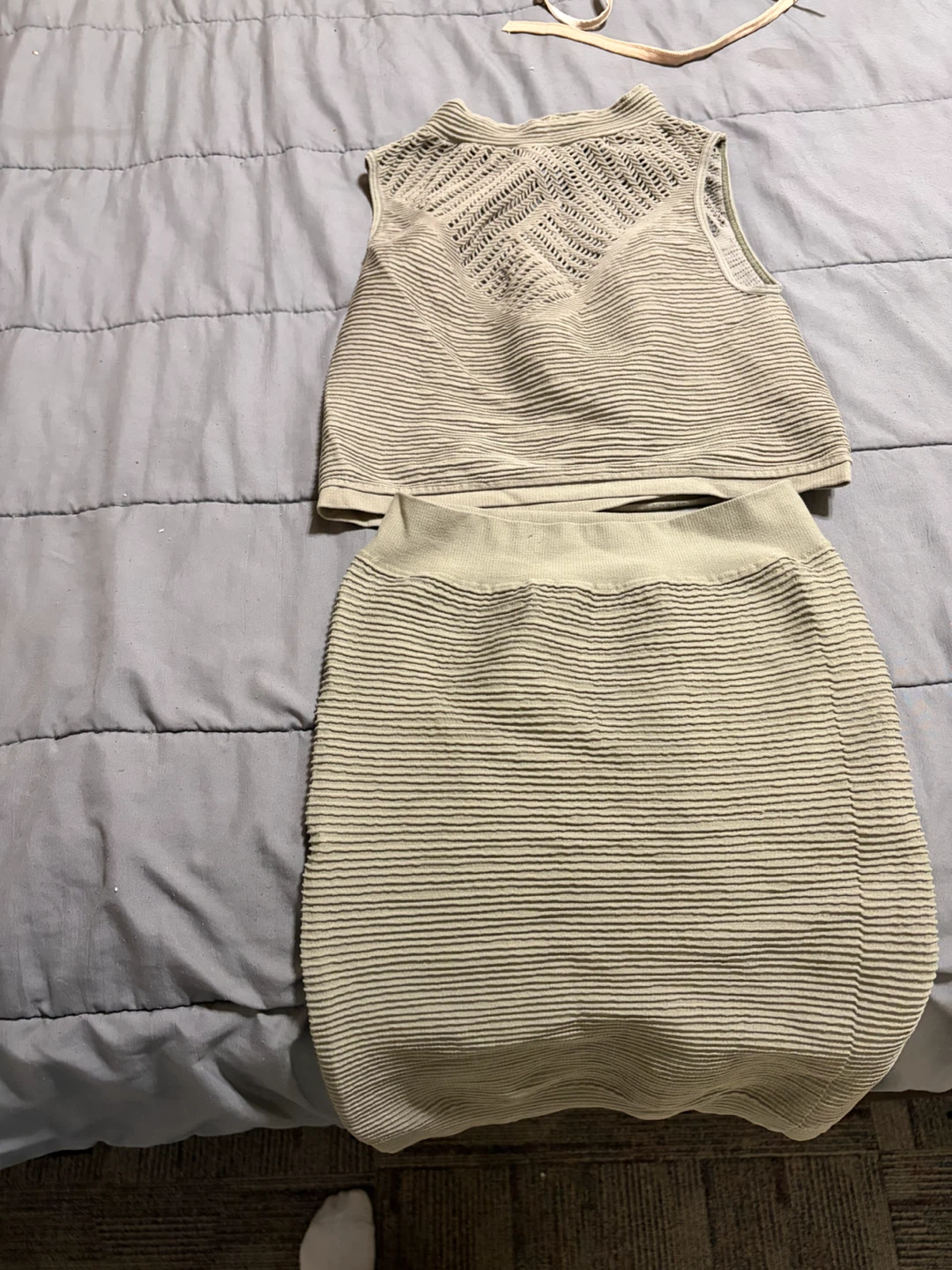 Bebe ribbed two-piece set