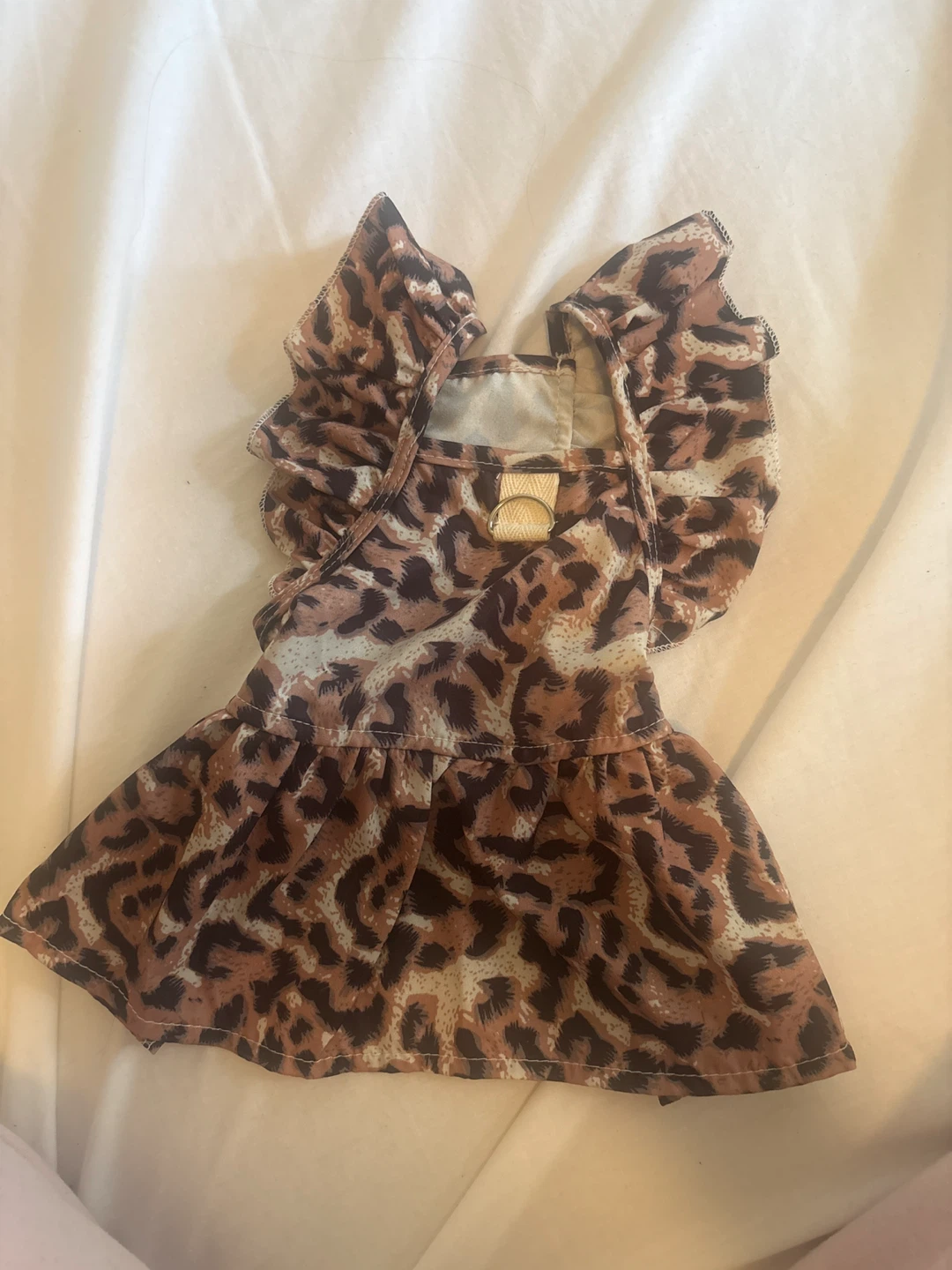 Leopard print pet dress
