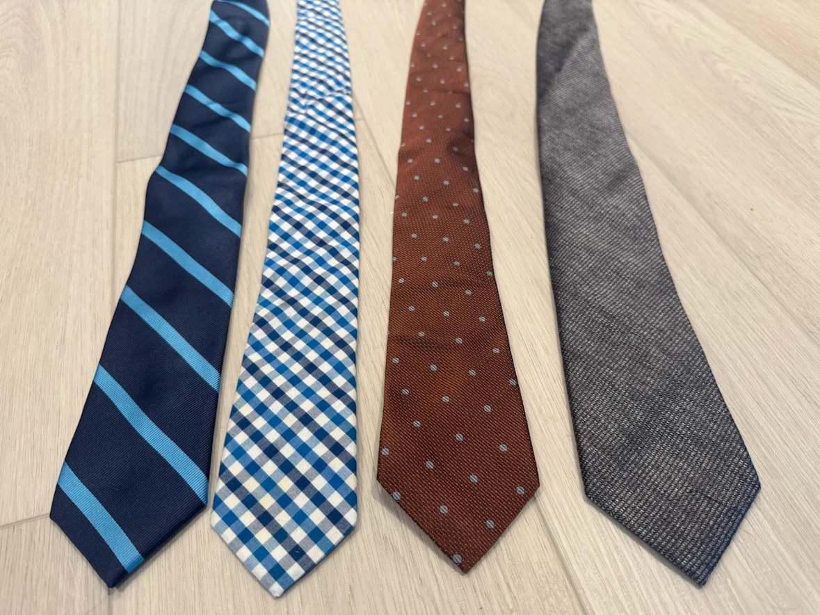 Set of 4 Men's Designer Ties