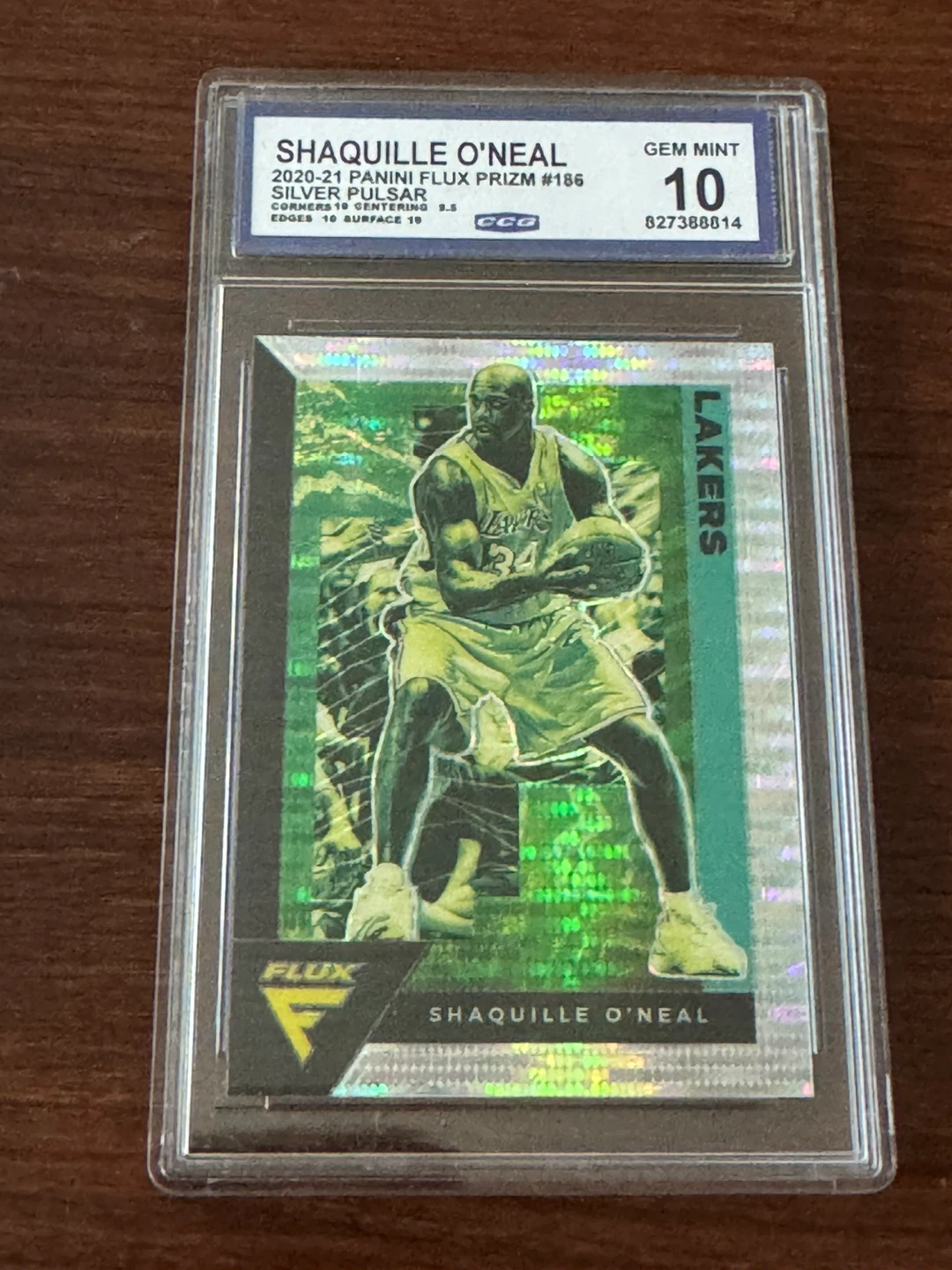 Shaquille O'Neal 2020-21 Panini Flux Prizm Card