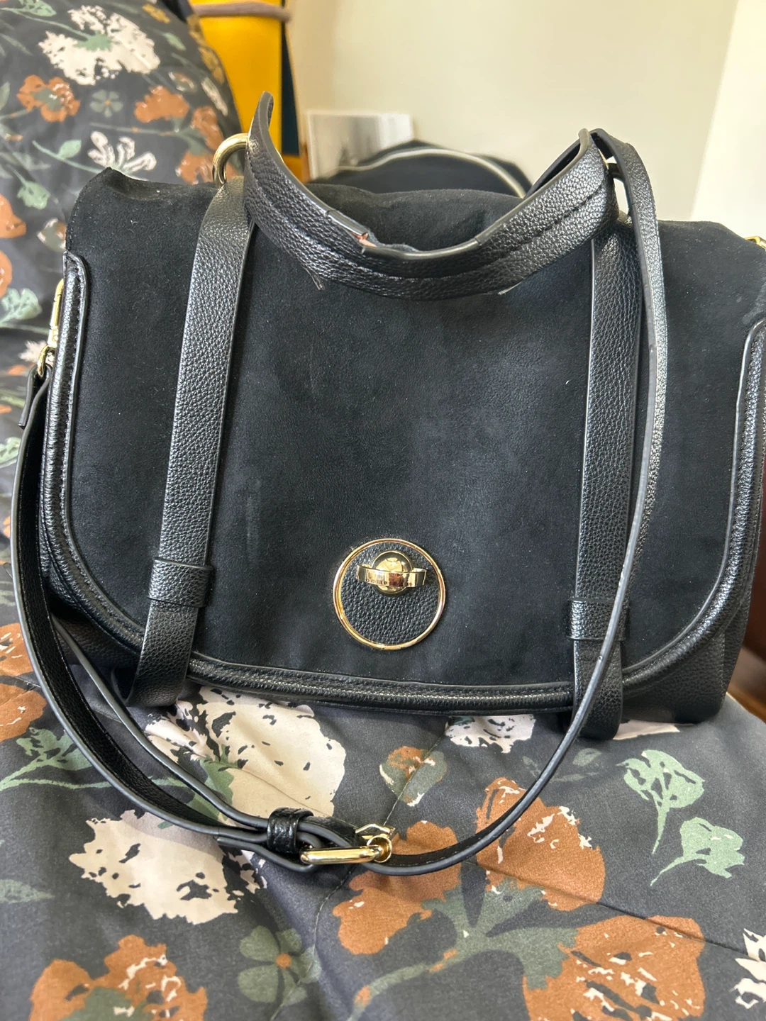 Black structured shoulder bag - photo 2