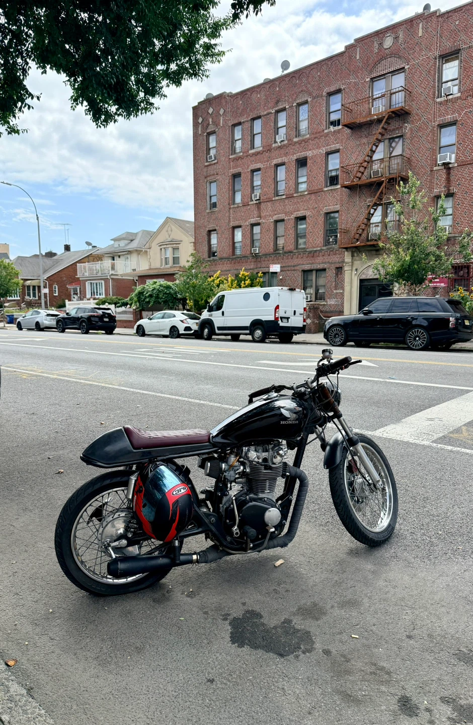 Honda CB450 Cafe Racer Motorcycle - photo 3