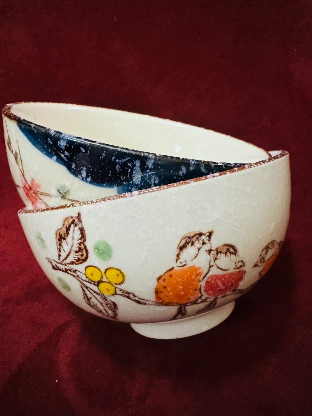 Set of Two Decorative Ceramic Bowls