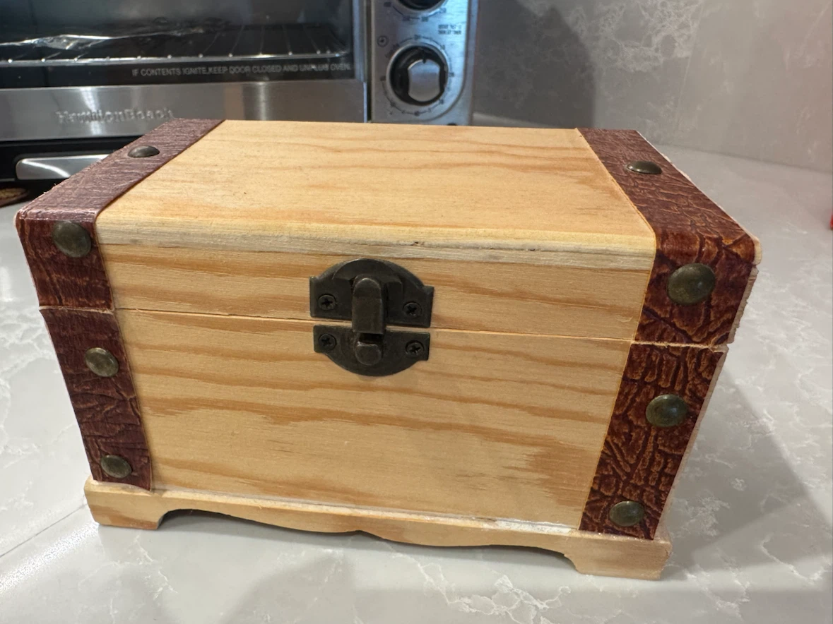 Small Decorative Wooden Treasure Chest