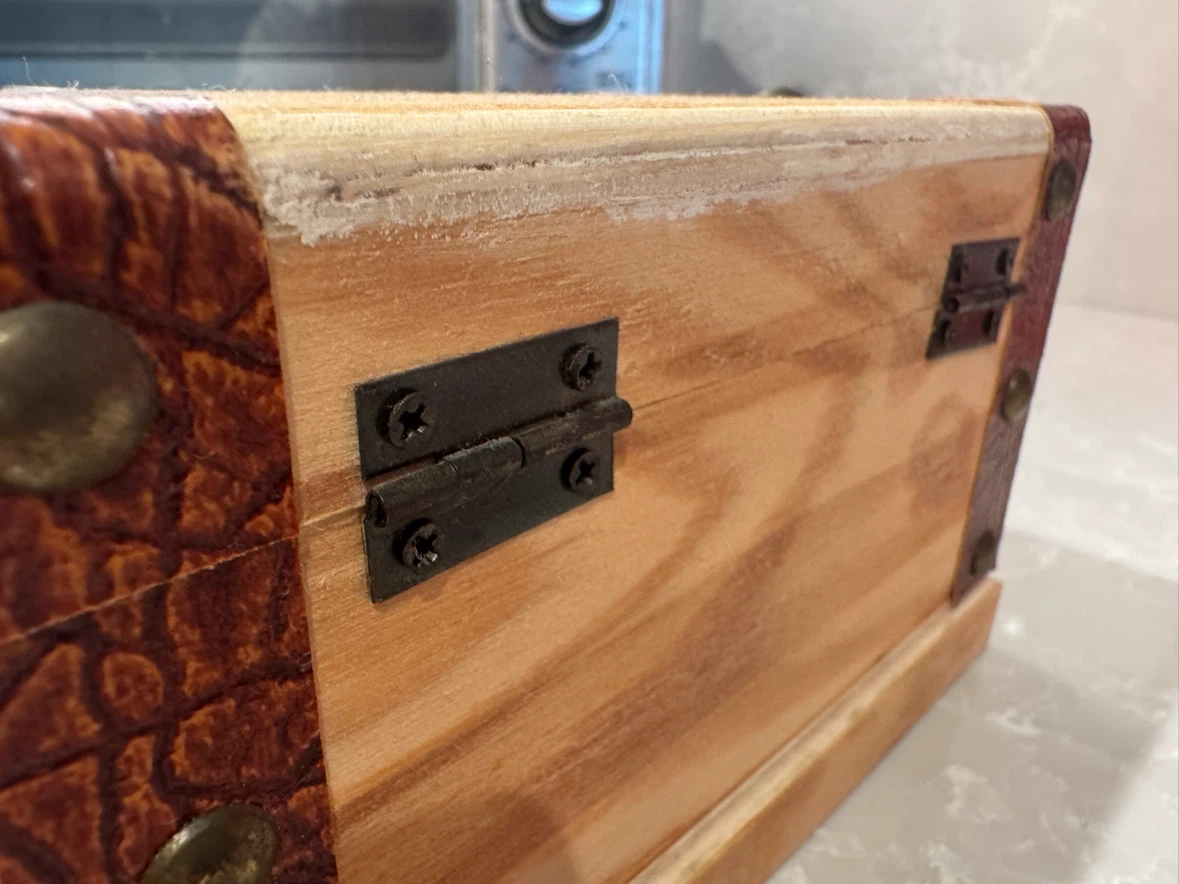 Small Decorative Wooden Treasure Chest - photo 2