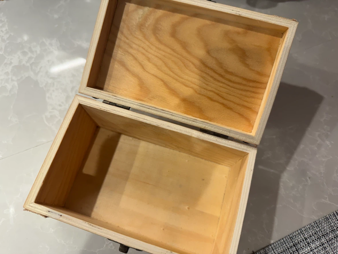 Small Decorative Wooden Treasure Chest - photo 4