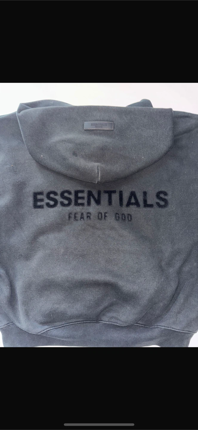 Fear of God Essentials Black Hoodie
