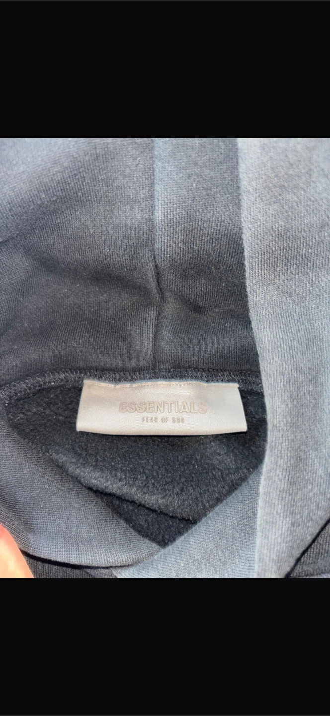 Fear of God Essentials Black Hoodie - photo 3