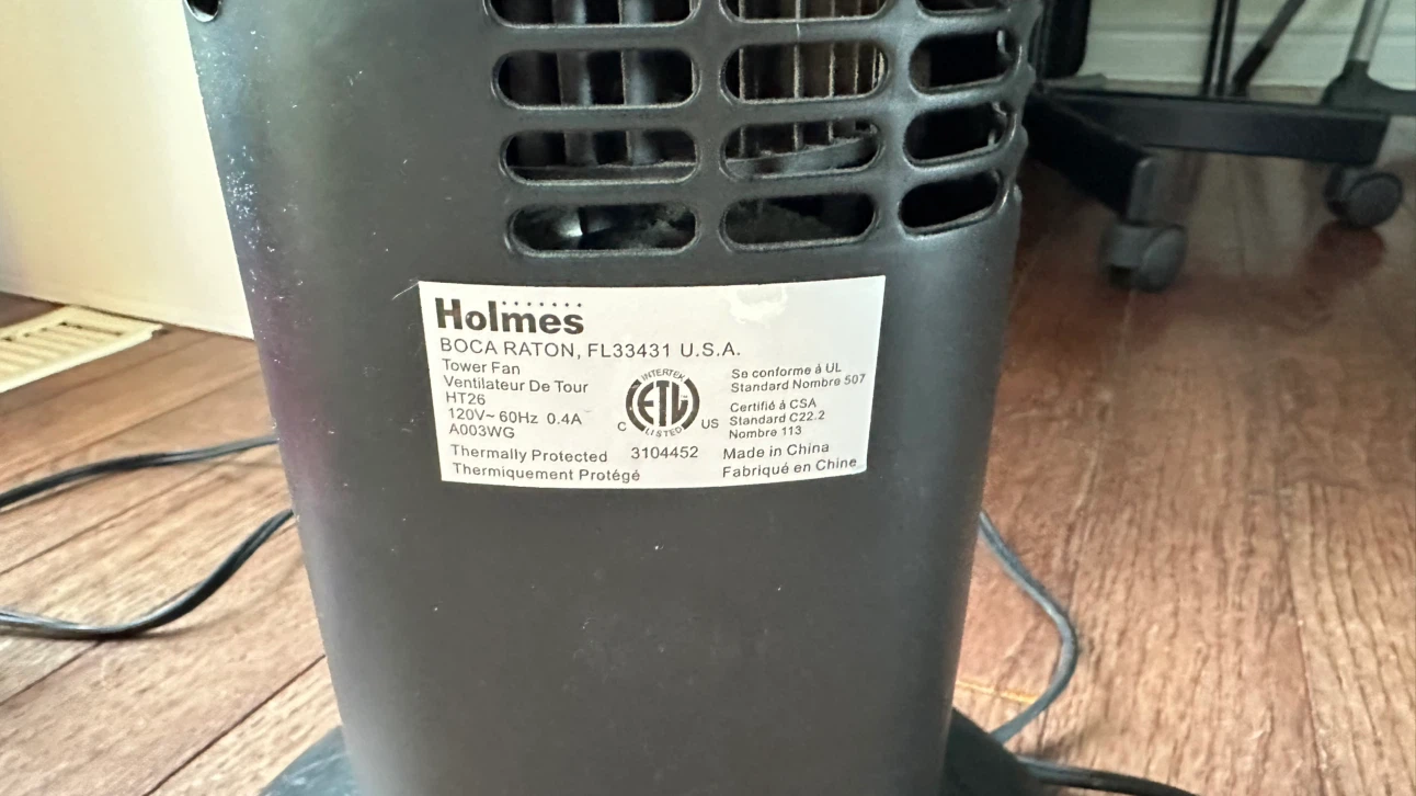 Holmes Black Tower Fan - photo 4