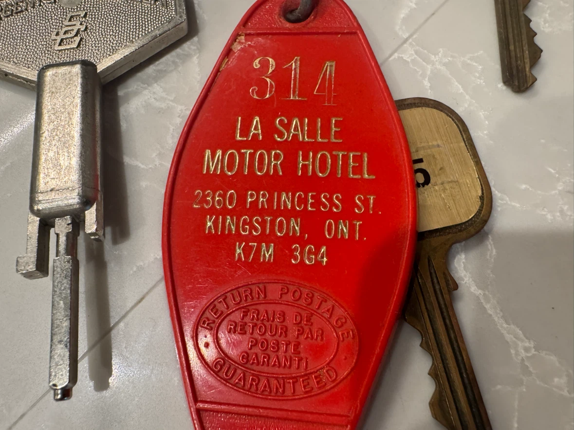 Collection of Vintage Hotel and University Key Tags - photo 3