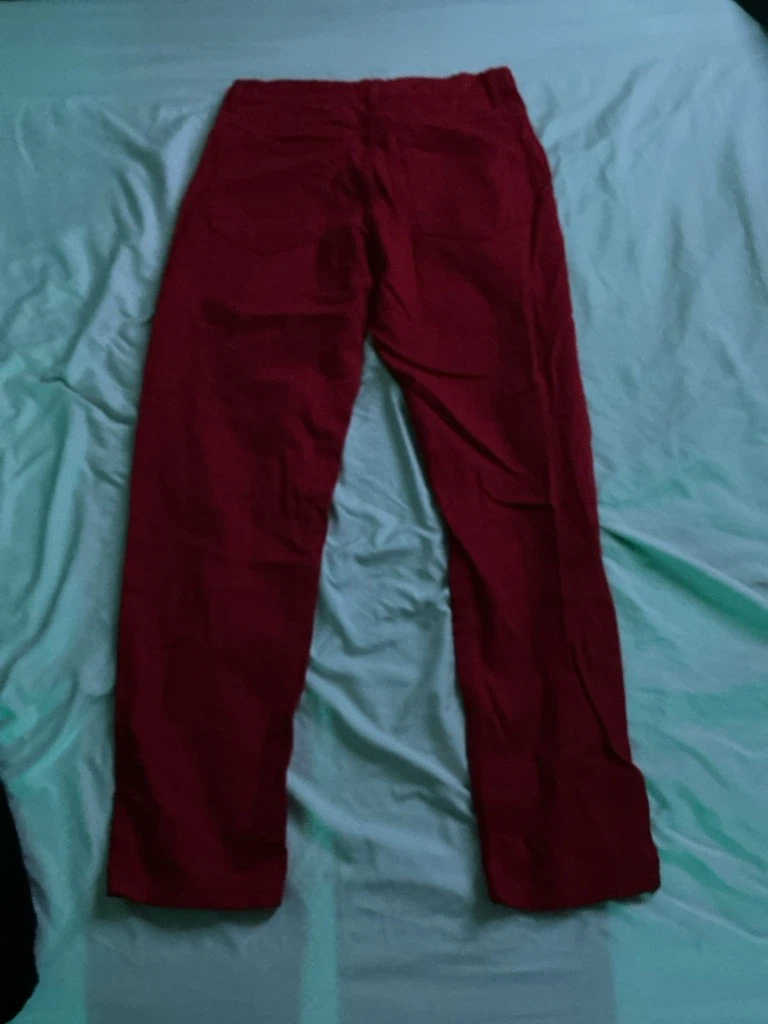 Red Graphic Denim Jeans - photo 2