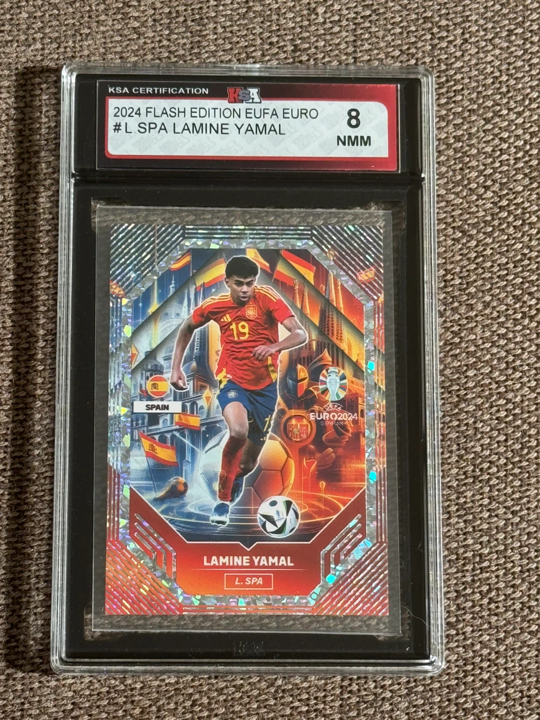 KSA Graded Lamine Yamal 2024 Euro Flash Card