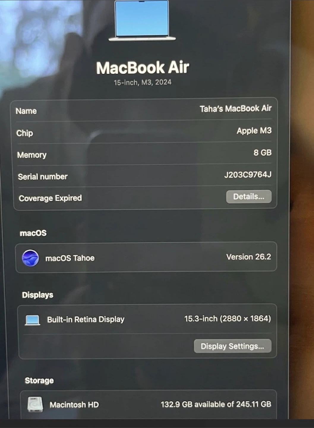 Apple MacBook Air 15-inch M3 2024