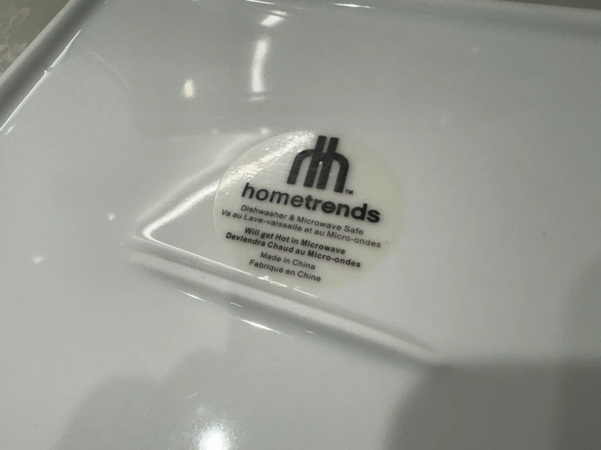 Hometrends White Square Plates (Set of 2) - photo 2