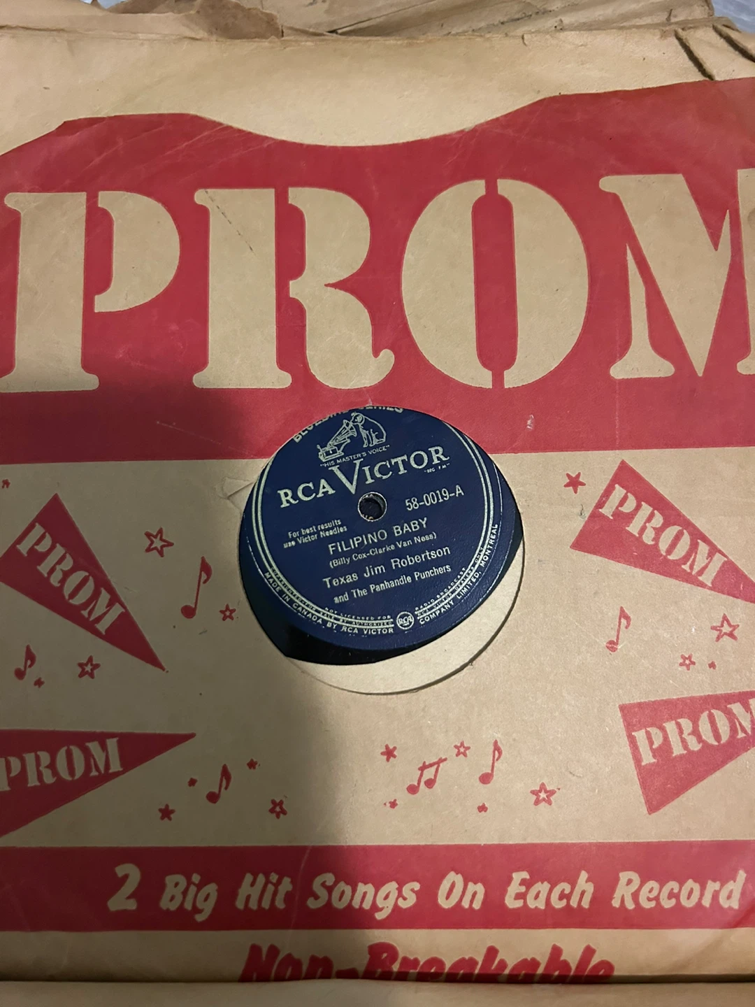 RCA Victor Filipino Baby 78 RPM Record