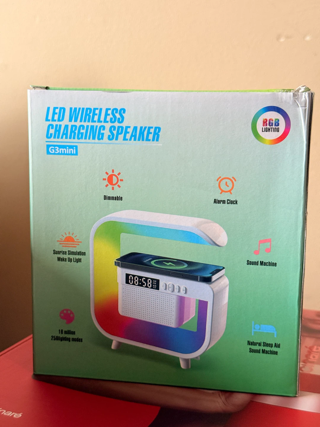 G3mini LED Wireless Charging Speaker and Alarm Clock