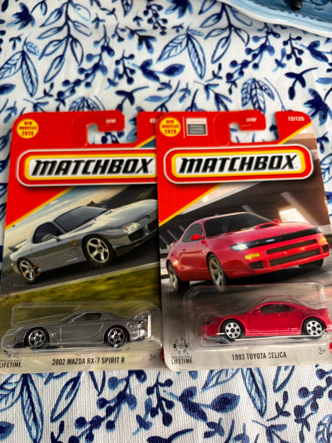 Matchbox 2002 Mazda RX-7 Spirit R and 1993 Toyota Celica