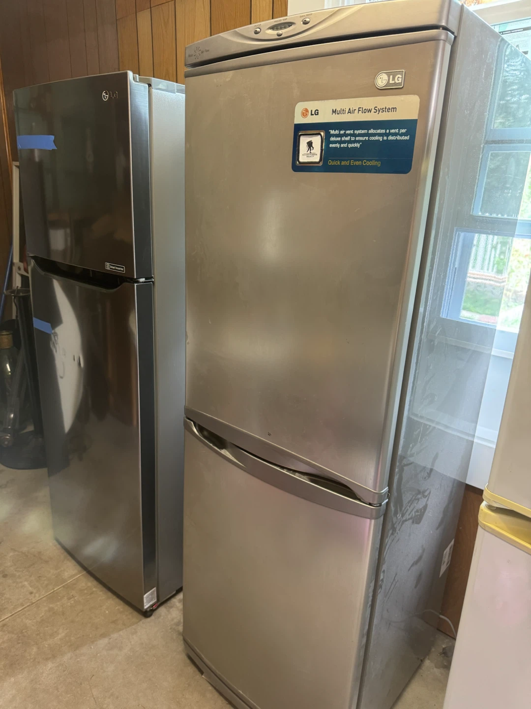 Two LG Multi Air Flow System Refrigerators