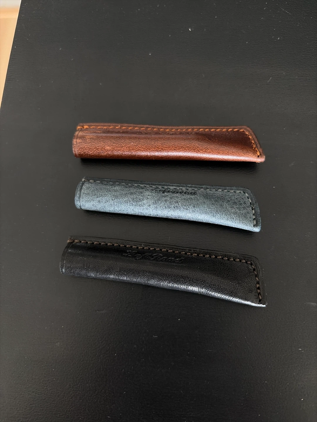 Leather Pencil Covers - Set of 3