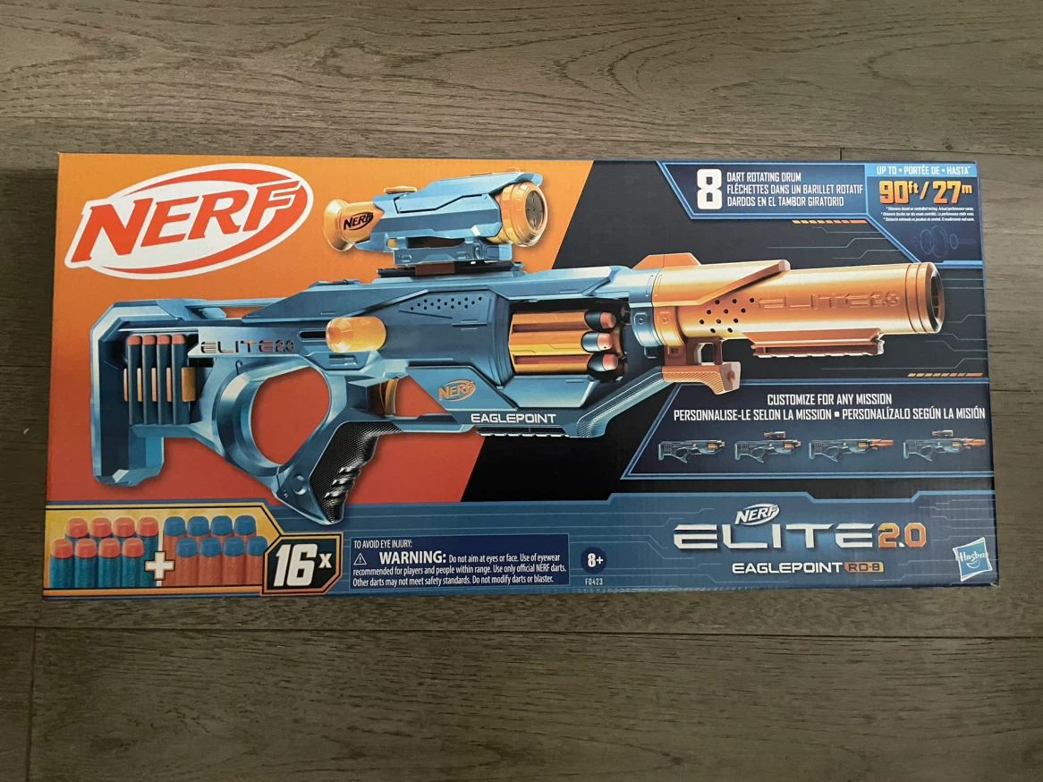 NEW! Nerf Elite 2.0 Eaglepoint RD-8 Blaster