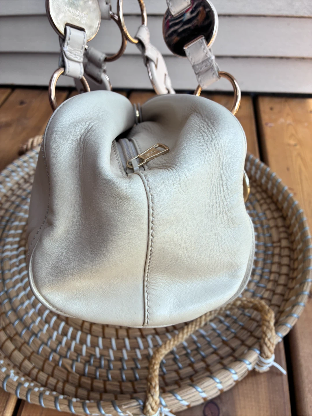 Authentic YSL cream vintage bag - photo 4