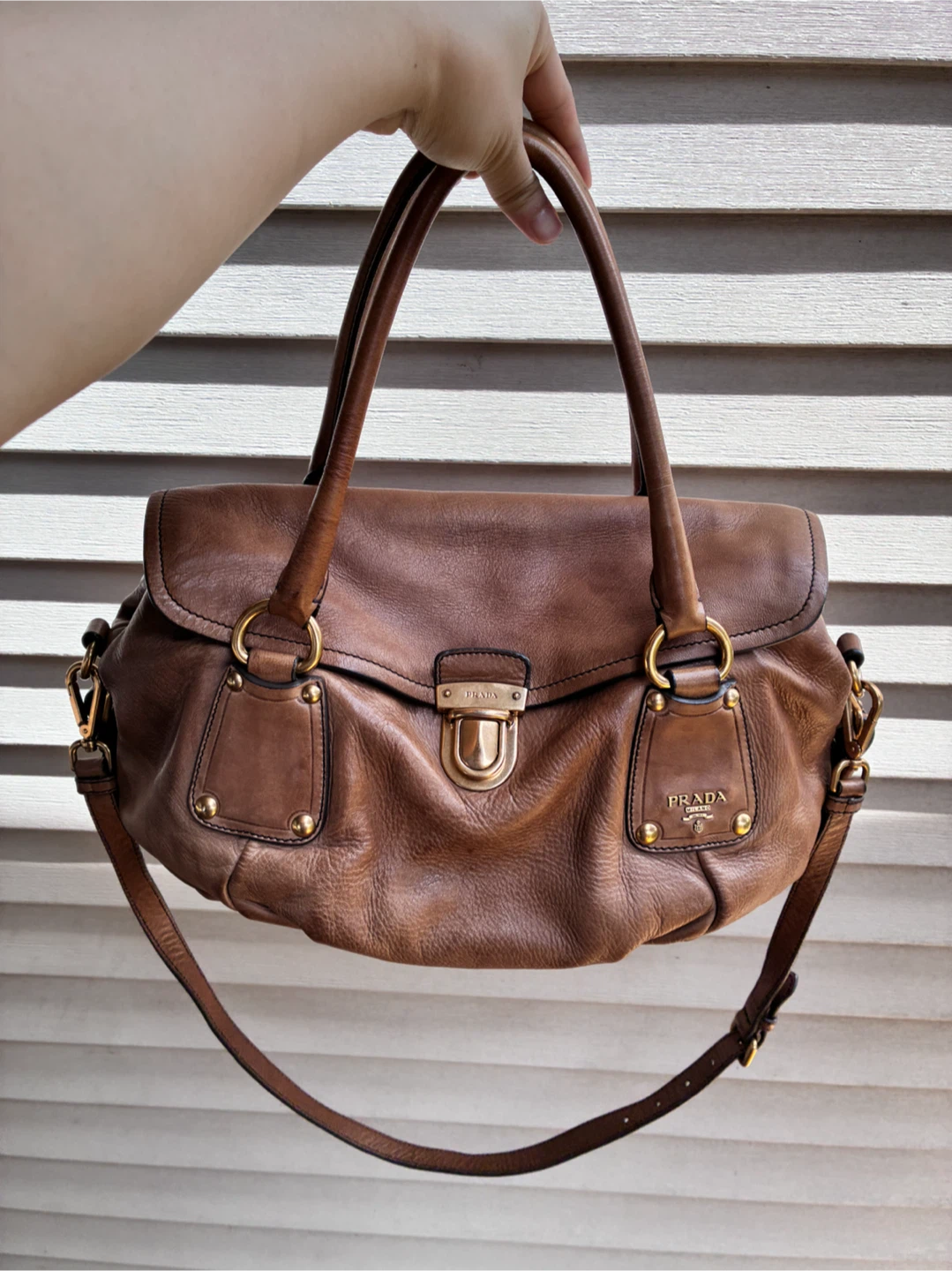 Authentic prada 2 way bag - photo 3