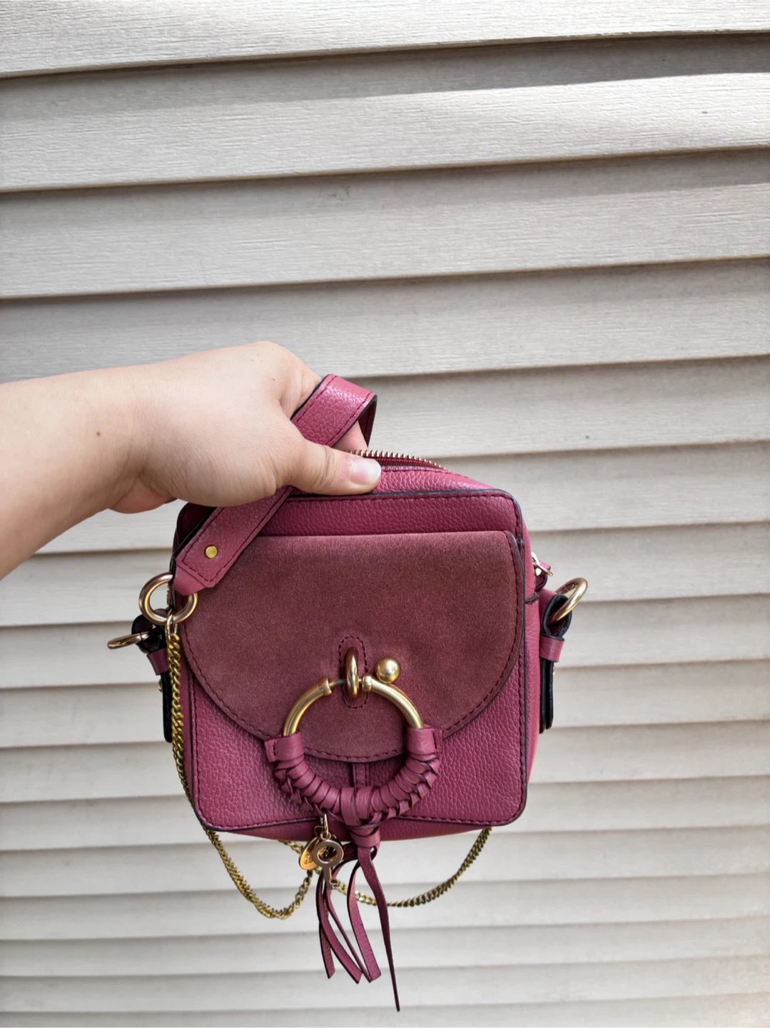 Chloe pink crossbody