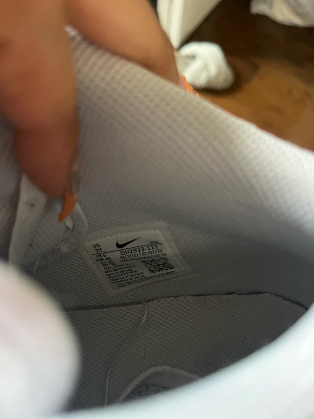 Nike Air Force 1 Mid White Size 7Y - photo 5