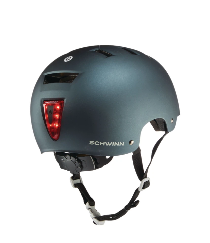 Schwinn Matte Grey Bicycle Helmet w/ back light - photo 2