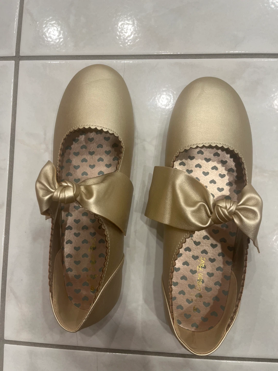 Dream Pairs Gold Ballet Flats Size 6