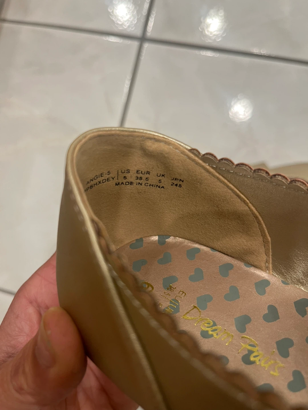 Dream Pairs Gold Ballet Flats Size 6 - photo 3