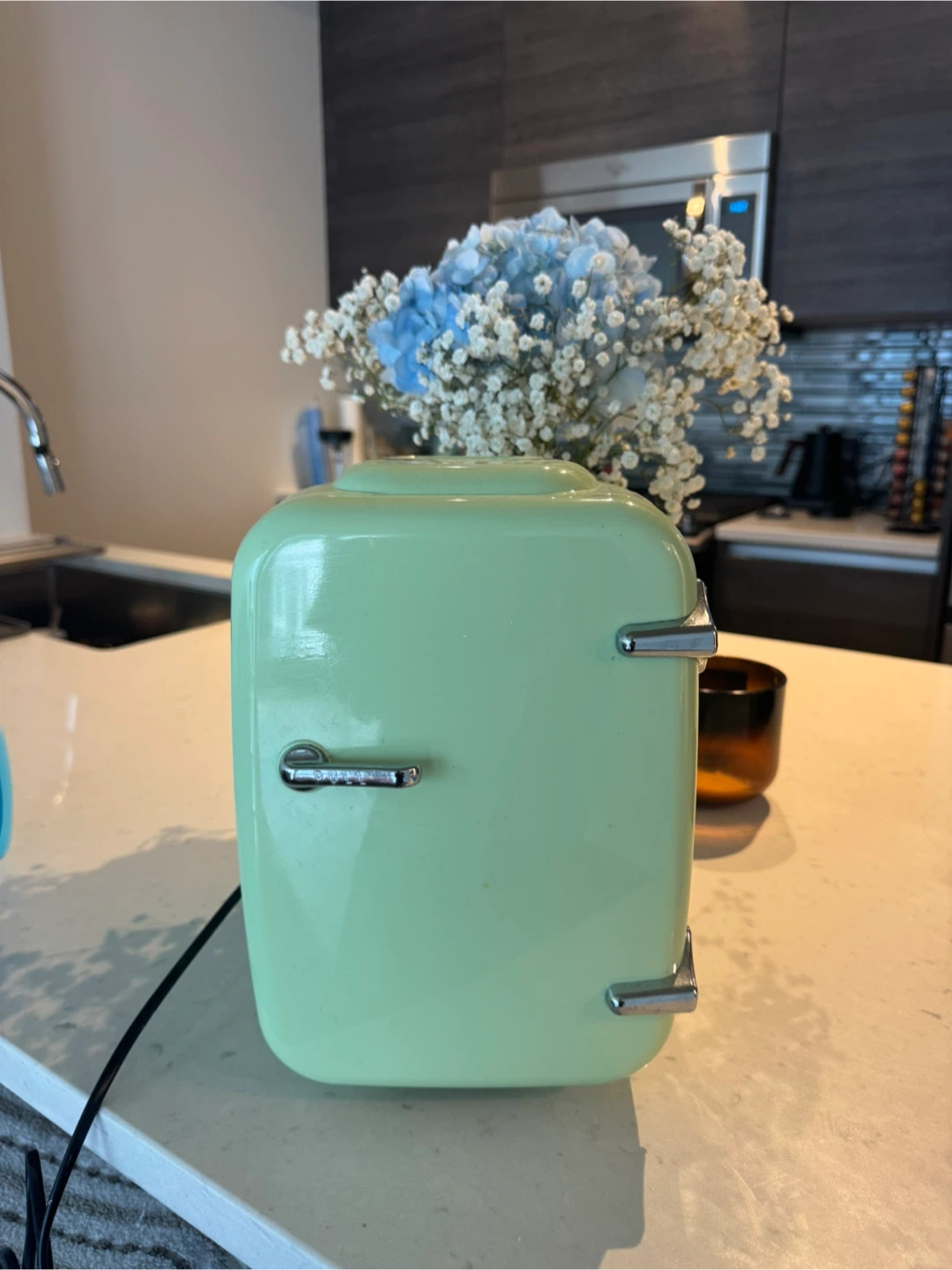 Mint Green Skincare Fridge