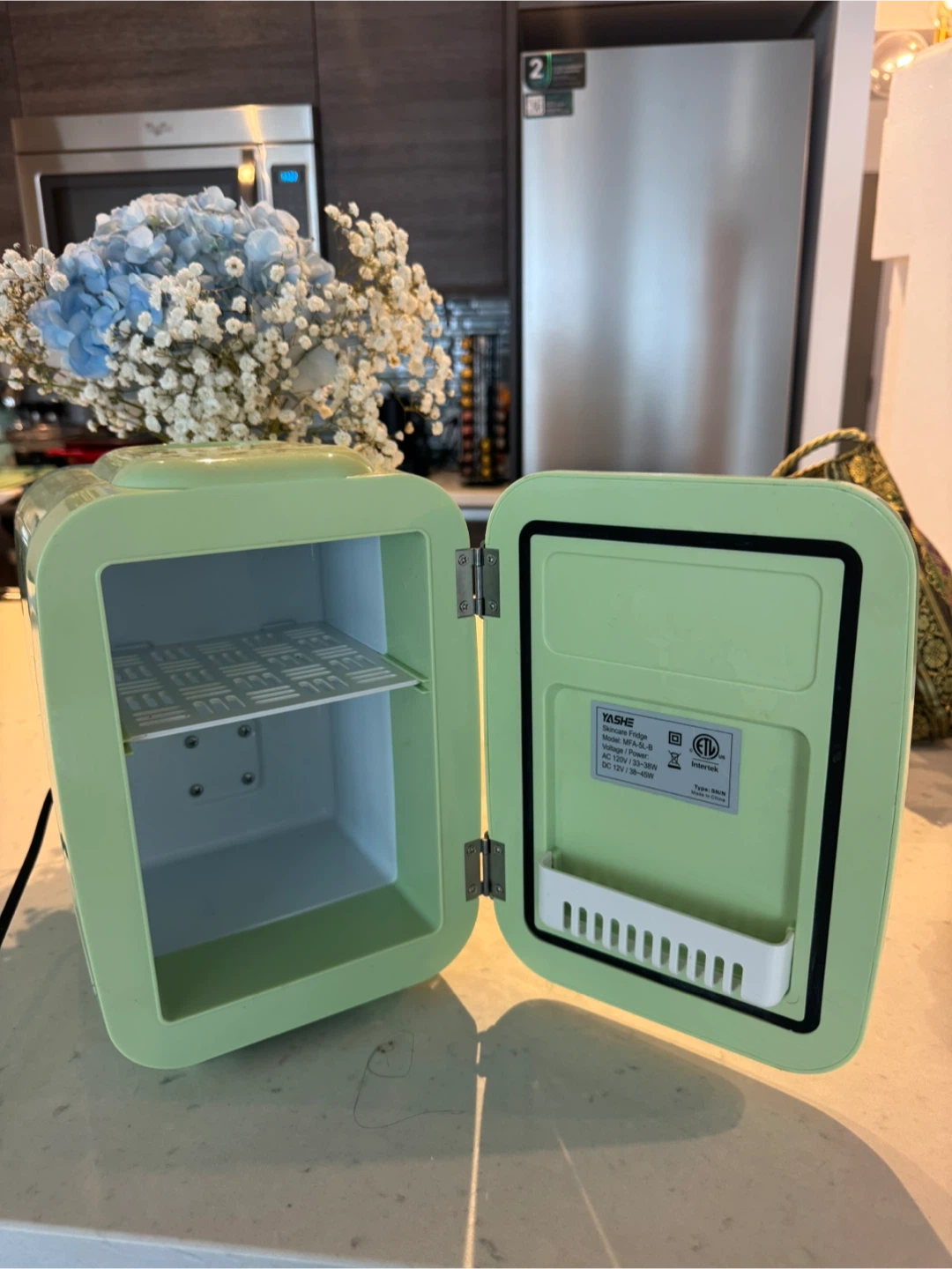 Mint Green Skincare Fridge - photo 2