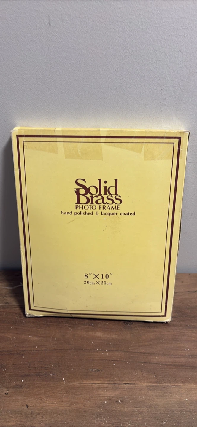 Solid Brass Oval Photo Frame 8x10