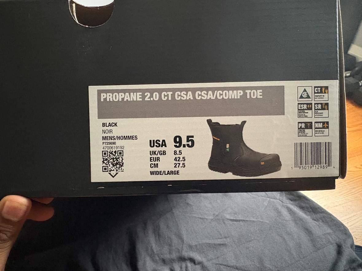 Caterpillar Propane 2.0 CT Safety Boots - Size 9.5 - photo 4
