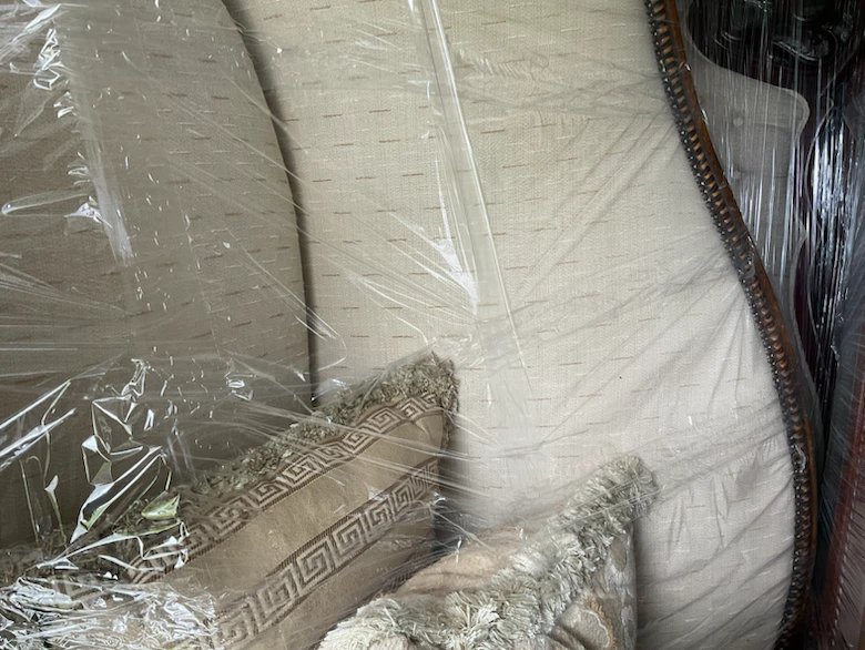 Classic Beige Three-Seater Sofa - photo 4