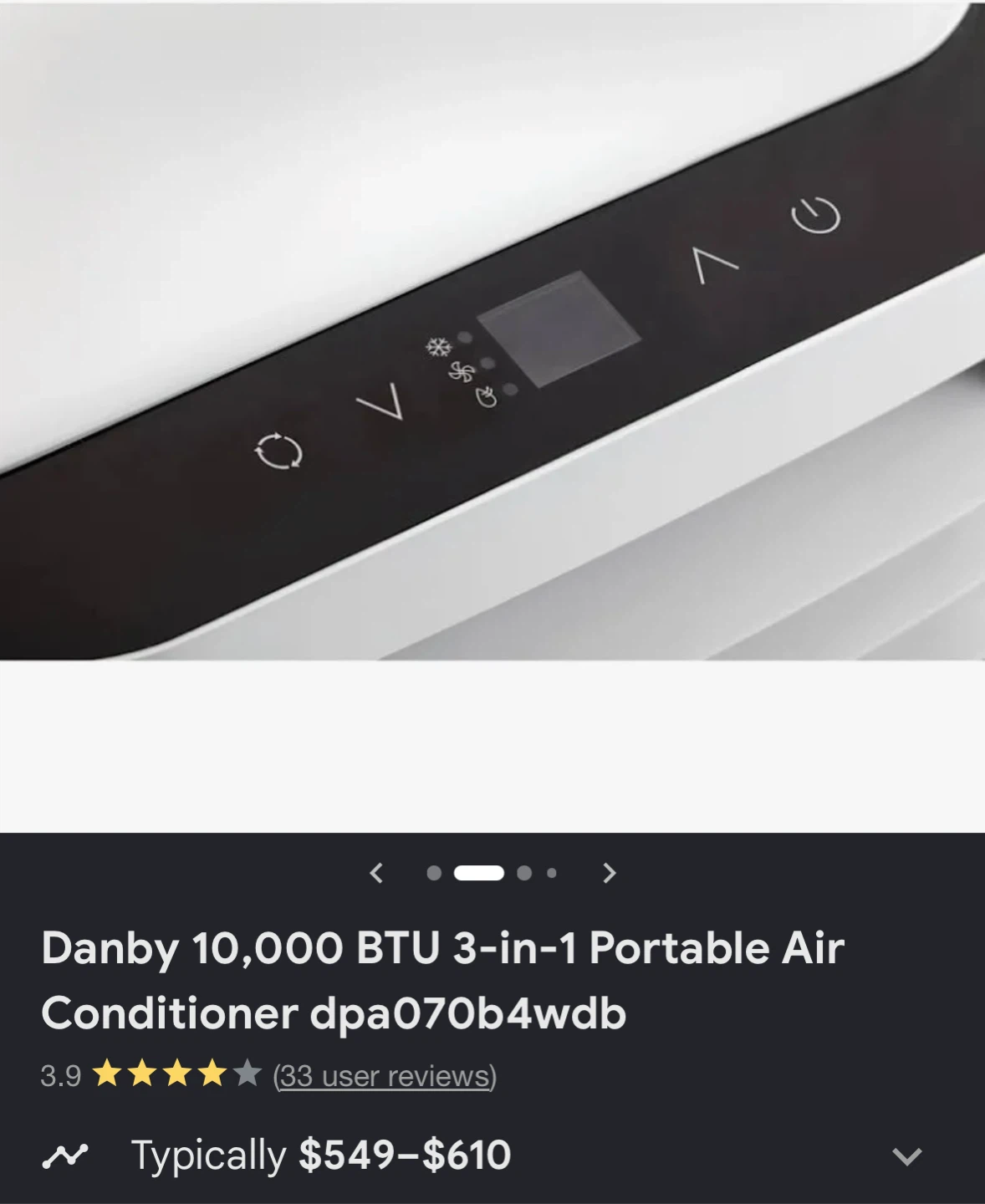 Danby 10,000 BTU 3-in-1 Portable Air Conditioner - photo 2