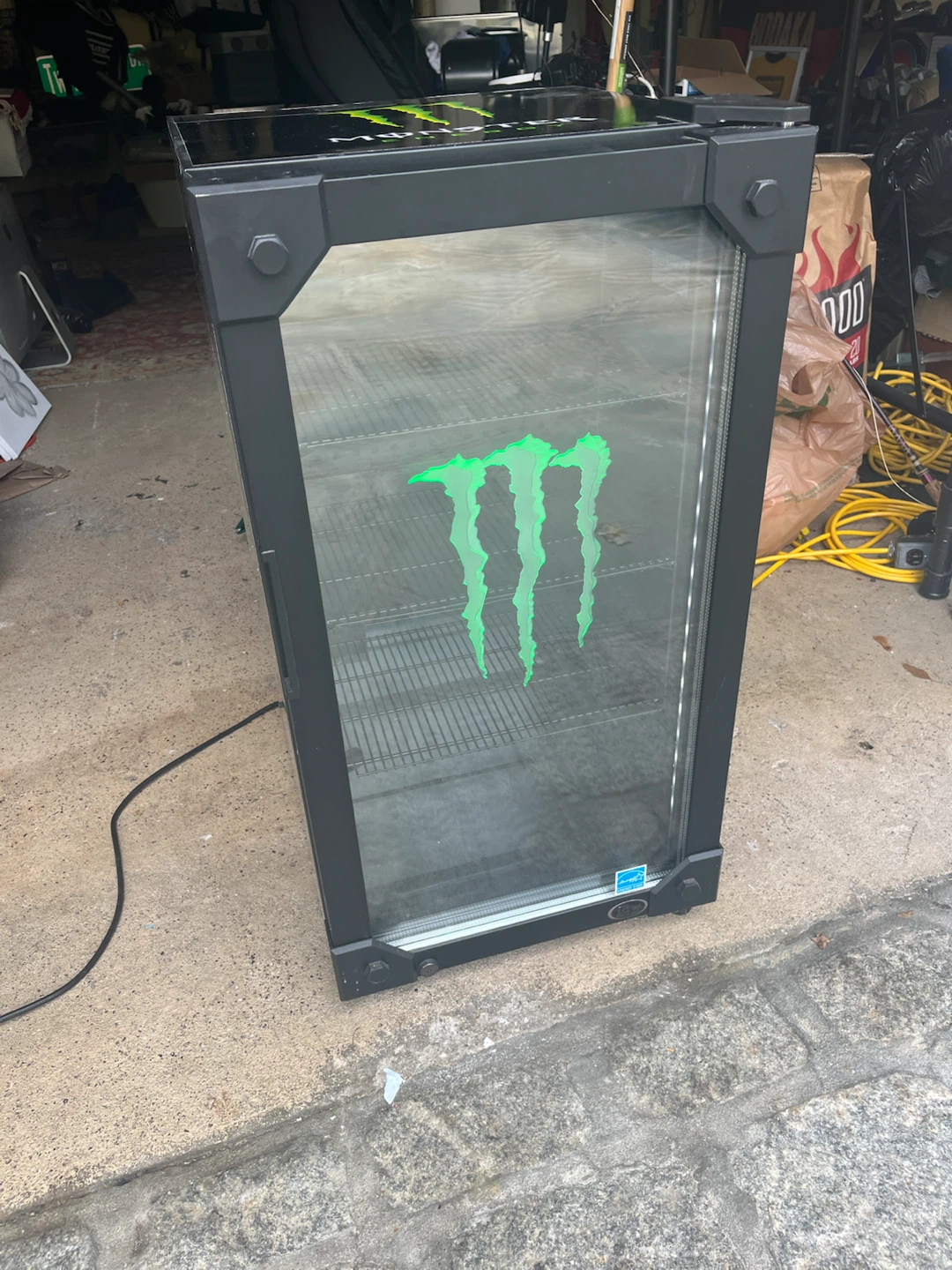 Monster Energy Glass Door Mini Fridge - photo 3