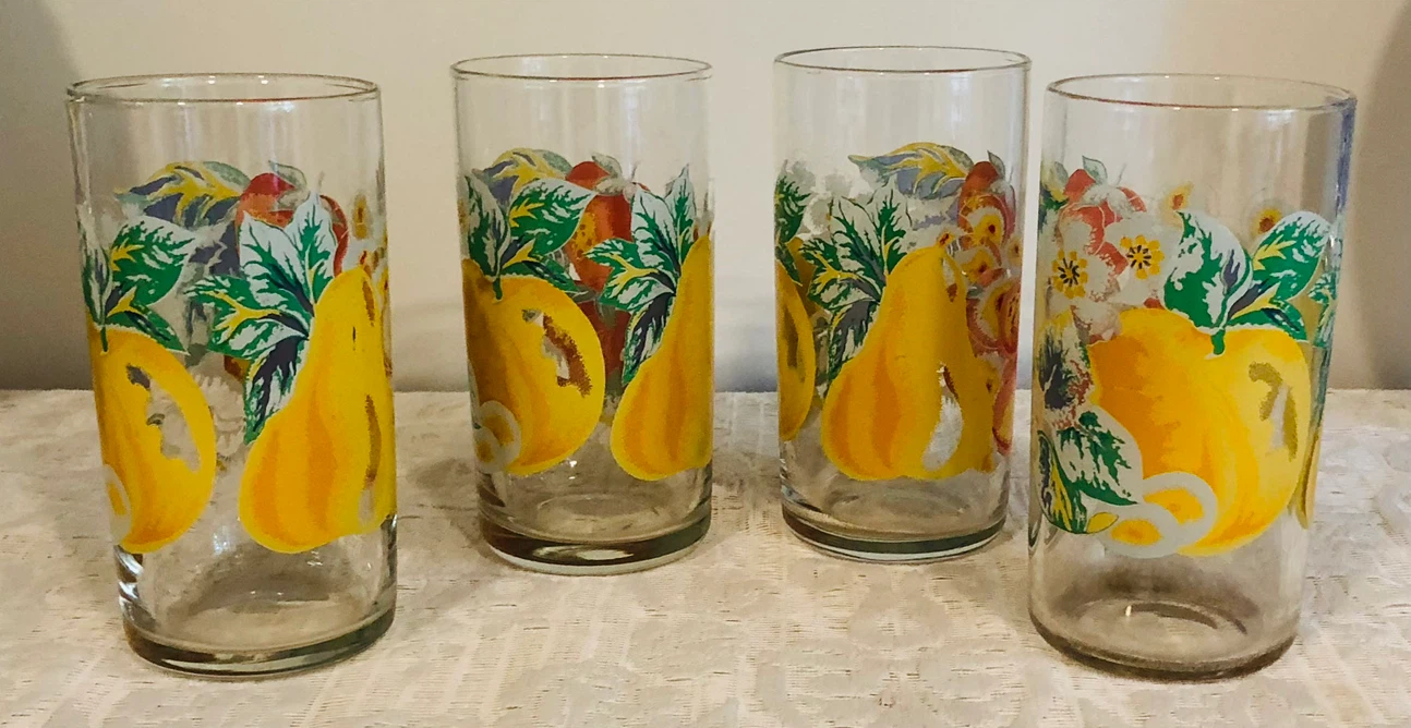 Set of 4 Vintage MCM Glass Tumblers… - photo 2